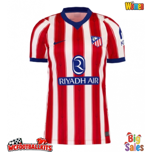 Atletico Madrid Morten Hjulmand #23 Replica Home Stadium Shirt for Women 2026-27 Short Sleeve